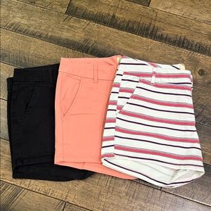 Wishful Park Women's Shorts Set - Black, Pink, and Striped